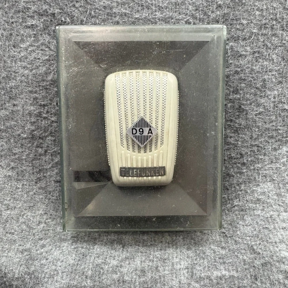 Telefunken D9A Vintage Dynamic Microphone German Broadcast MCM Studio Atomic Age